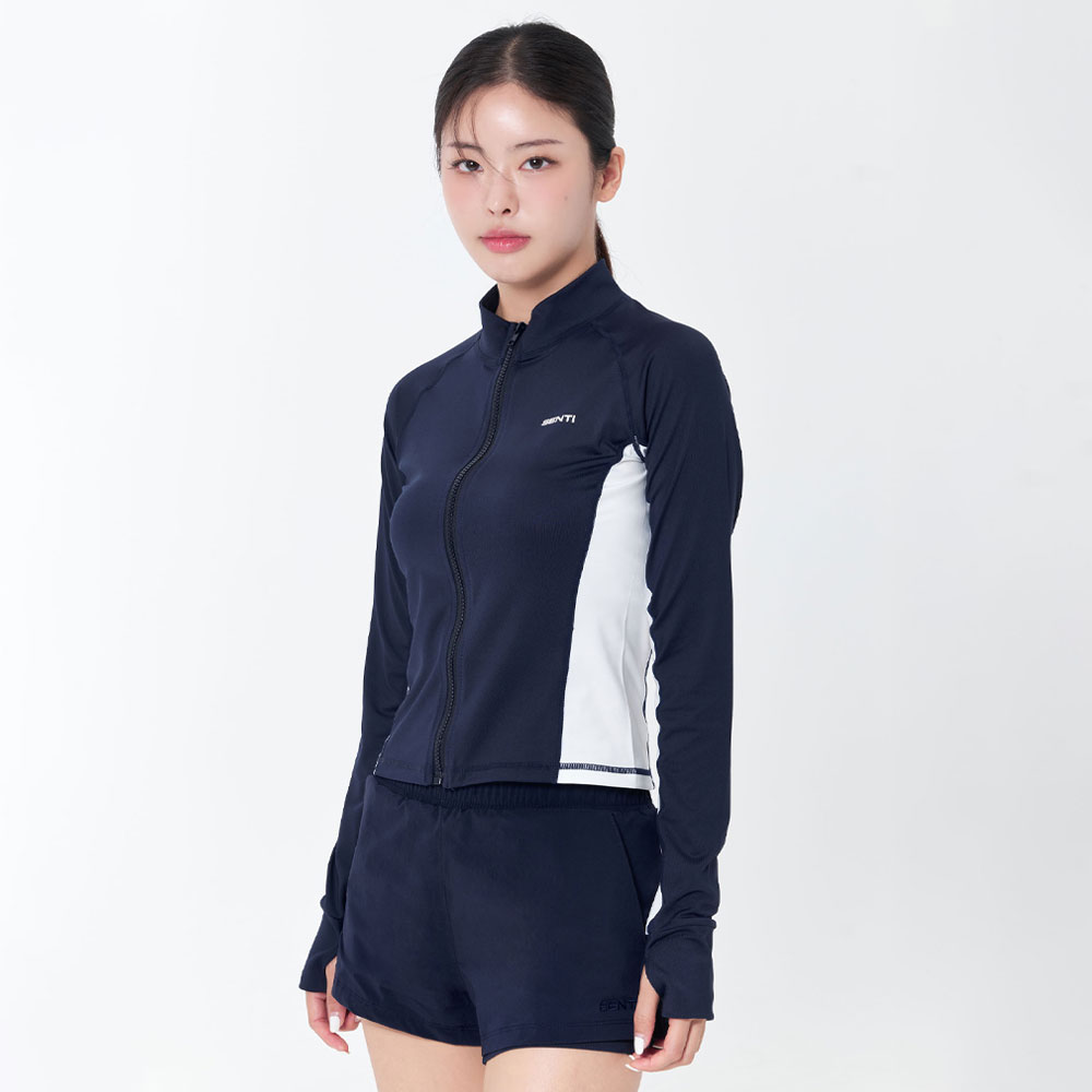 SENTI Woman Classic leggings beach shorts Legsuit Navy [SAW-PTW72(NV) Women's Beachwear] 디테일
