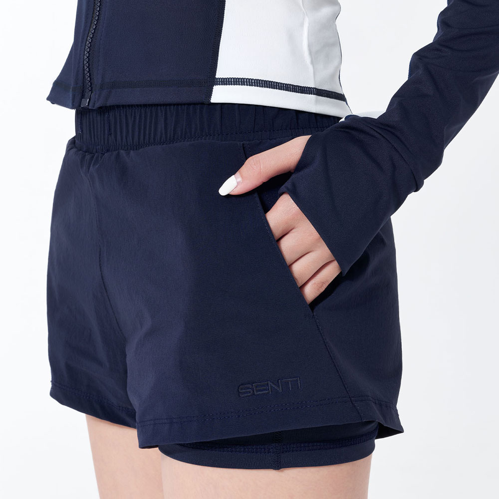 SENTI Woman Classic leggings beach shorts Legsuit Navy [SAW-PTW72(NV) Women's Beachwear] 디테일