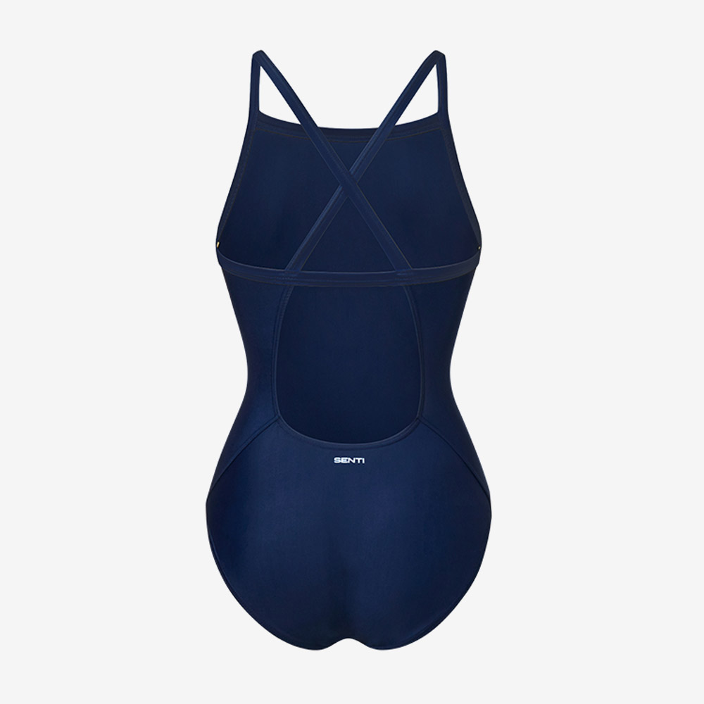 SENTI palette Bold Drop Back Swimsuit Low cut Navy [WSL-1006 Women's ] 디테일