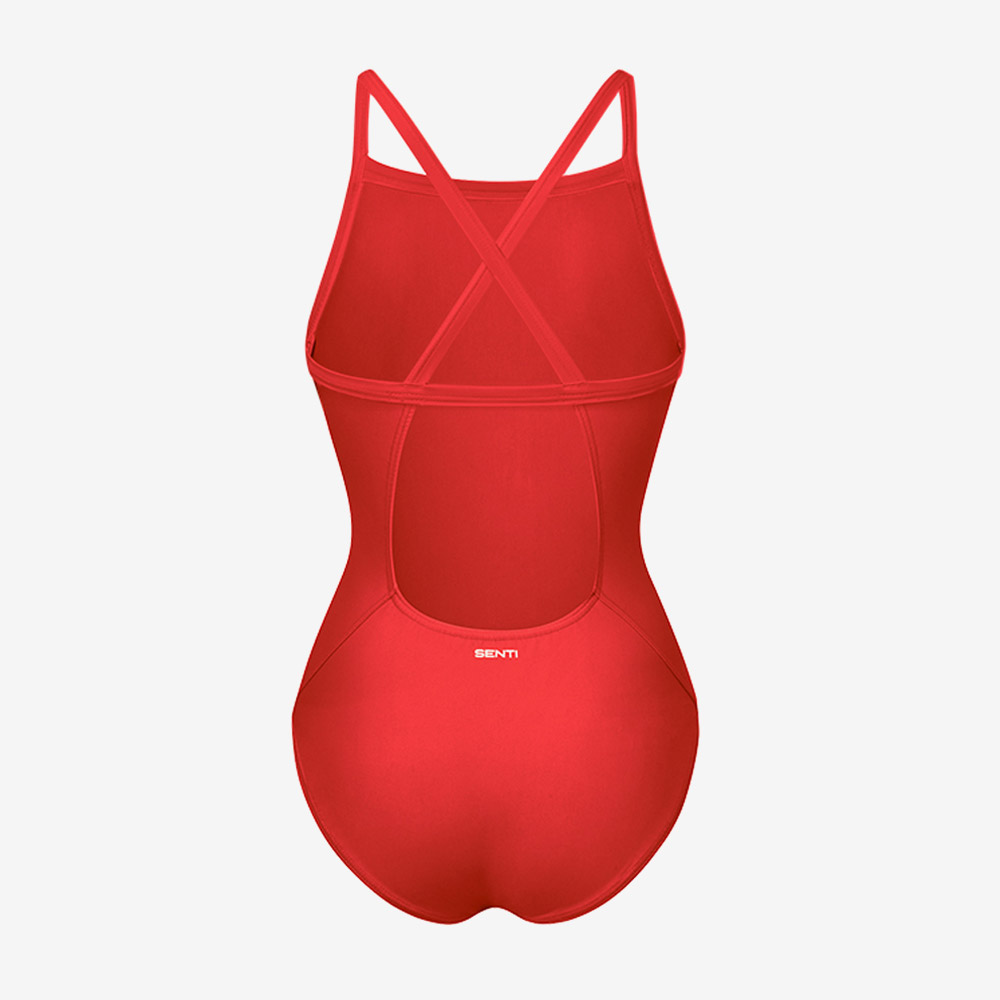 SENTI palette Bold Drop Back Swimsuit Low cut Kitsch Red [WSL-1008 Women's ] 디테일