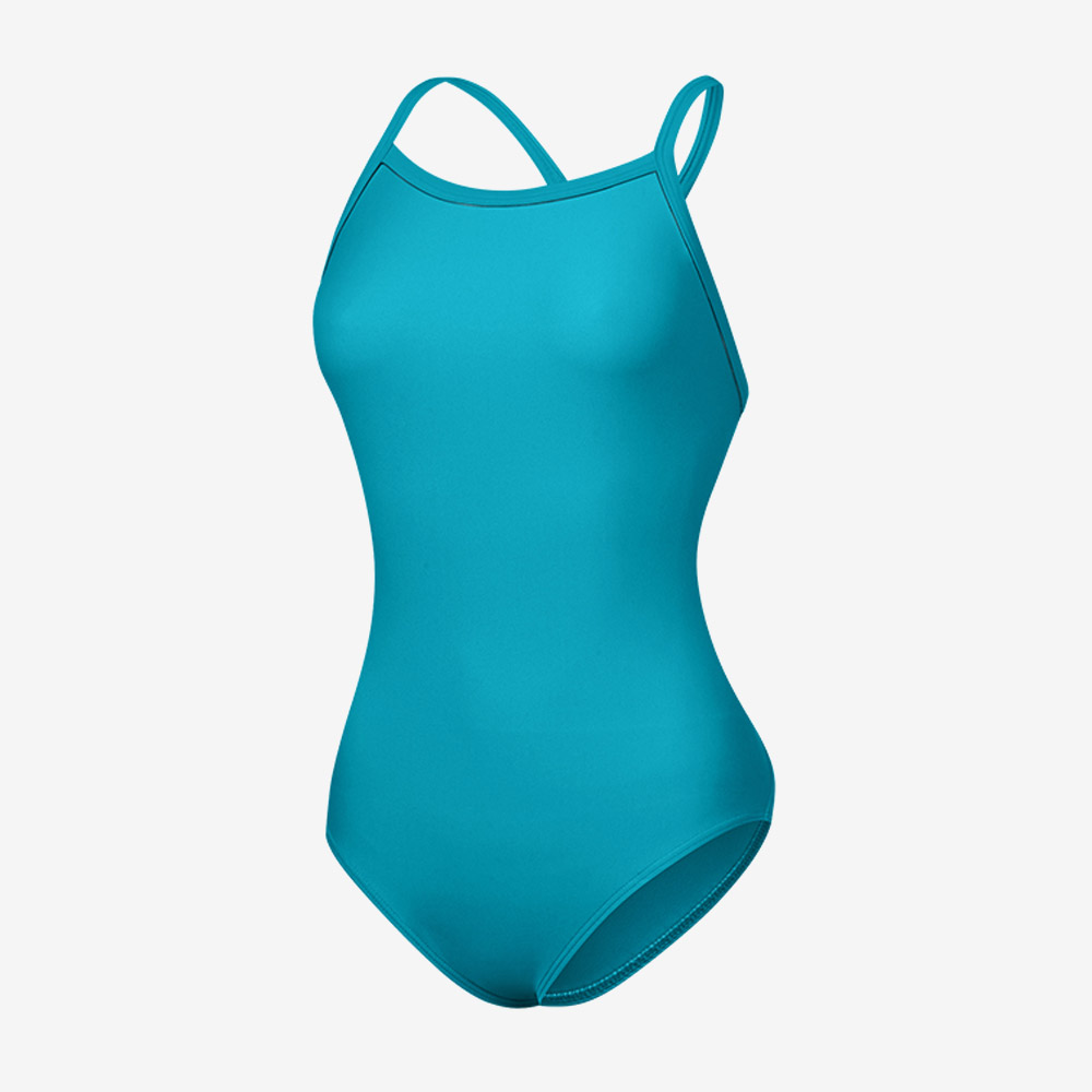 SENTI palette Bold Drop Back Swimsuit Low cut Turquoise [WSL-1009 Women's ] 디테일