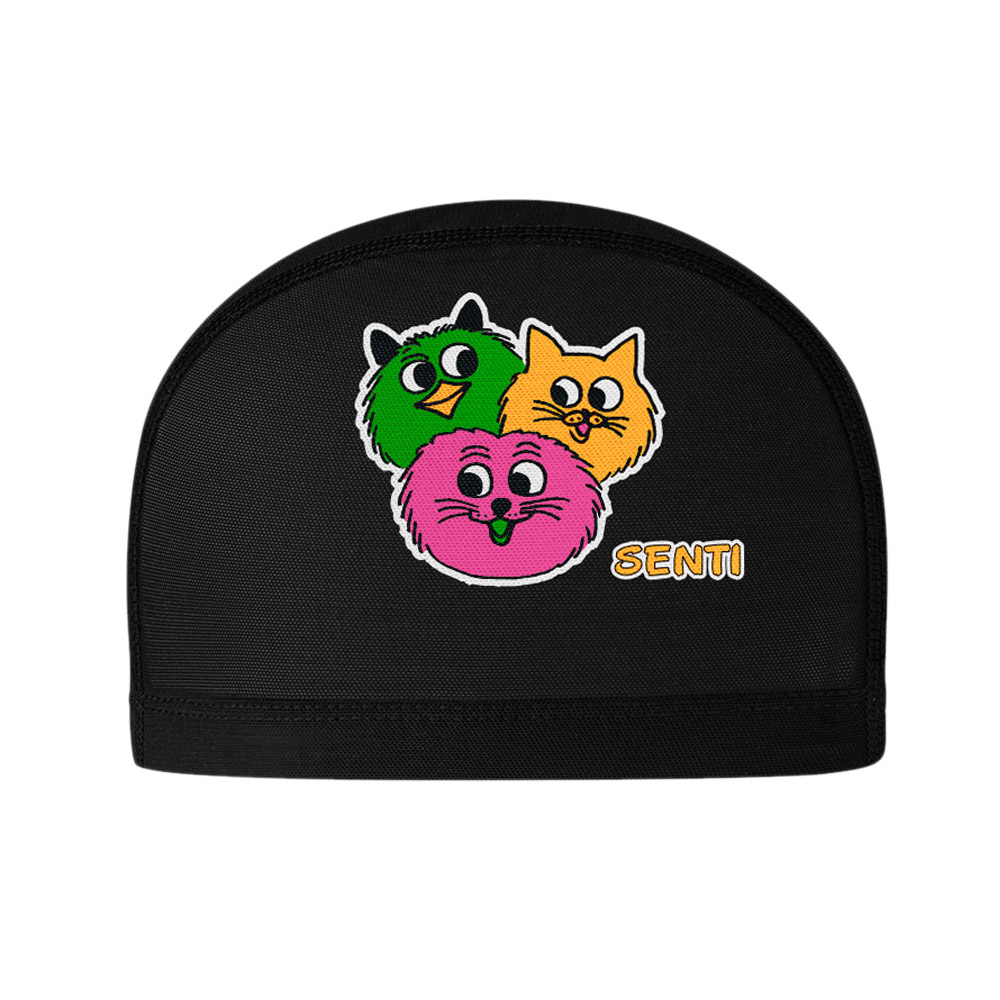 SENTI Dusties Mesh Swim Cap black [SC-M608] 디테일