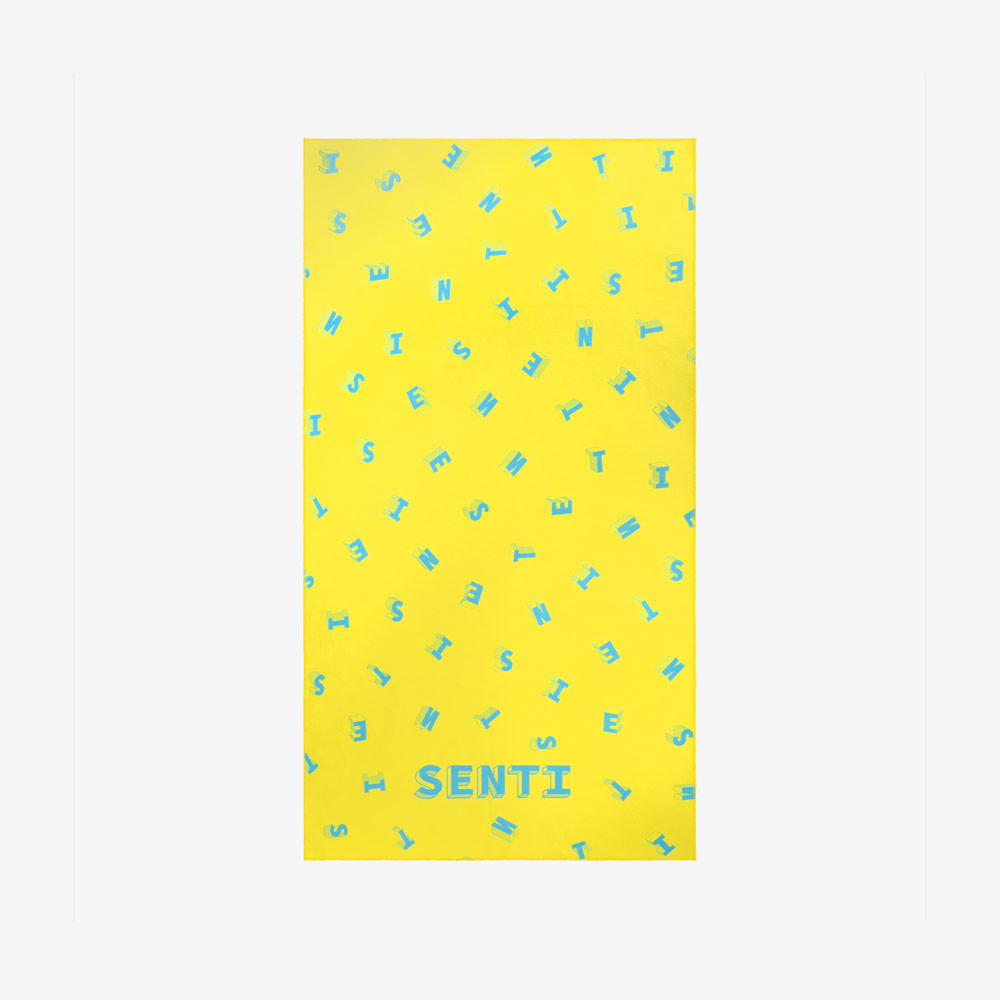 SENTI Floating centimeter beach towel Yellow [STW-211 Dry Towel 상품컷
