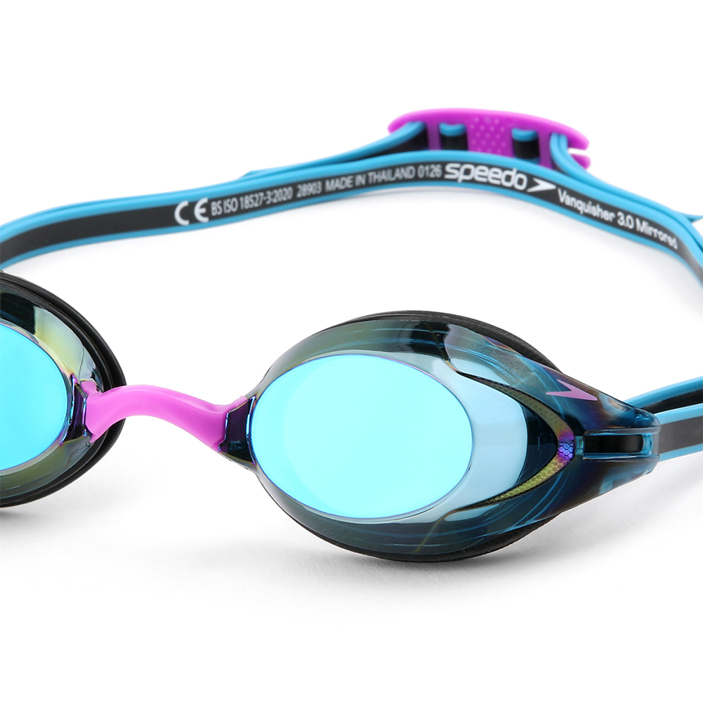 SPEEDO Vanquisher 3.0 Mirrored Goggles black [8-004734003 World Aquatics Approved] 디테일
