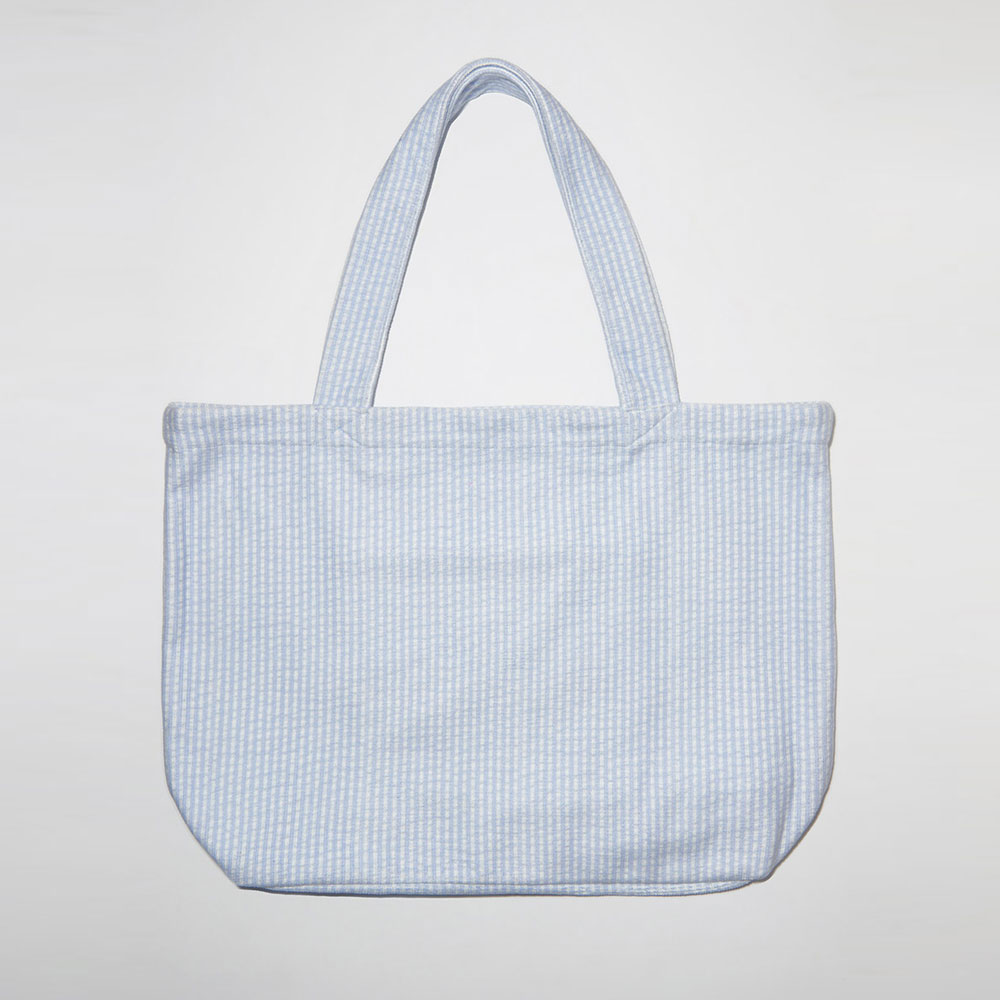 HOOG perfume embroidery Towel bag Blue Seersucker [HBW181 Swim bag] 디테일
