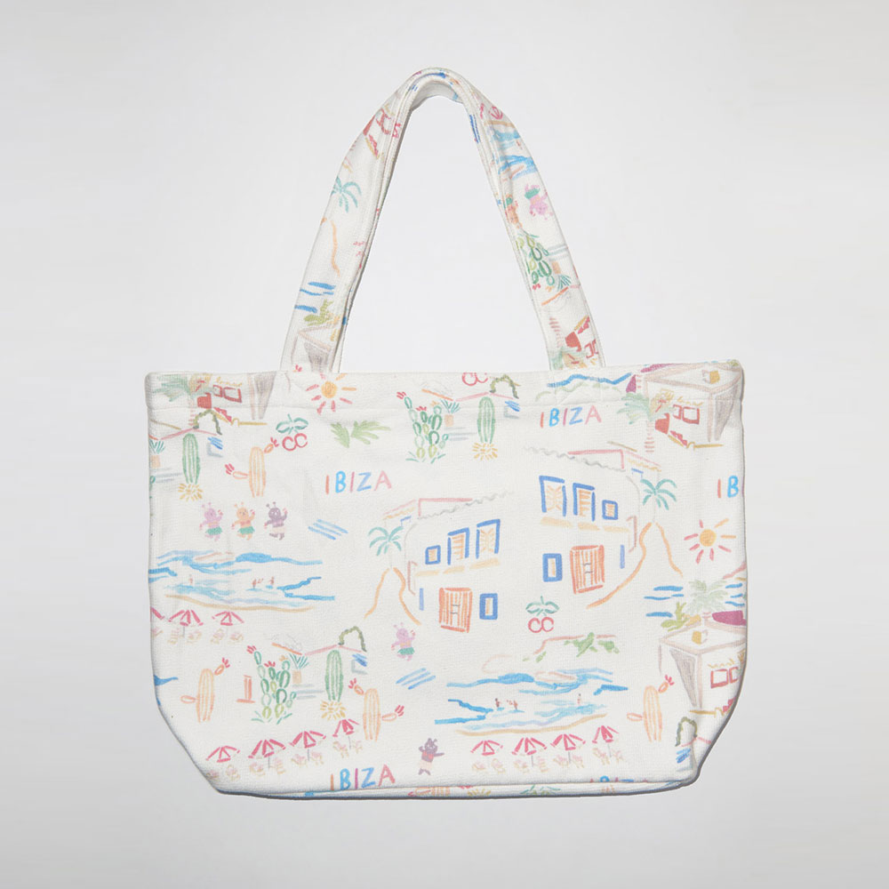 HOOG perfume embroidery Towel bag White Ibiza [HBW182 Swim bag] 디테일