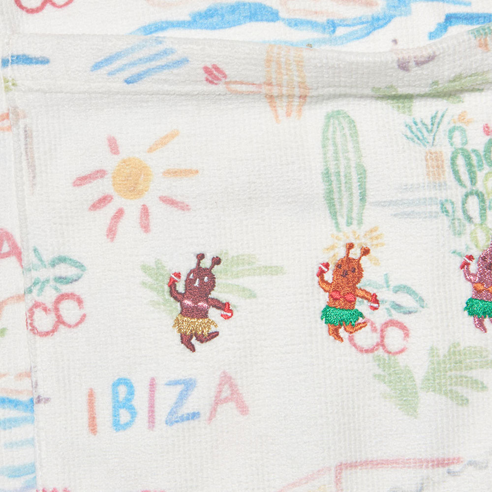HOOG perfume embroidery Towel bag White Ibiza [HBW182 Swim bag] 디테일