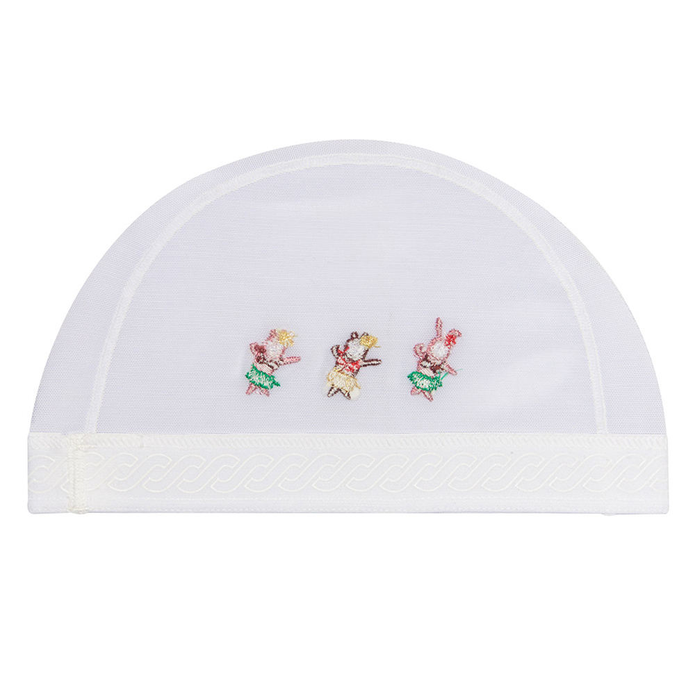 Yorehiho Mesh Swim Cap white