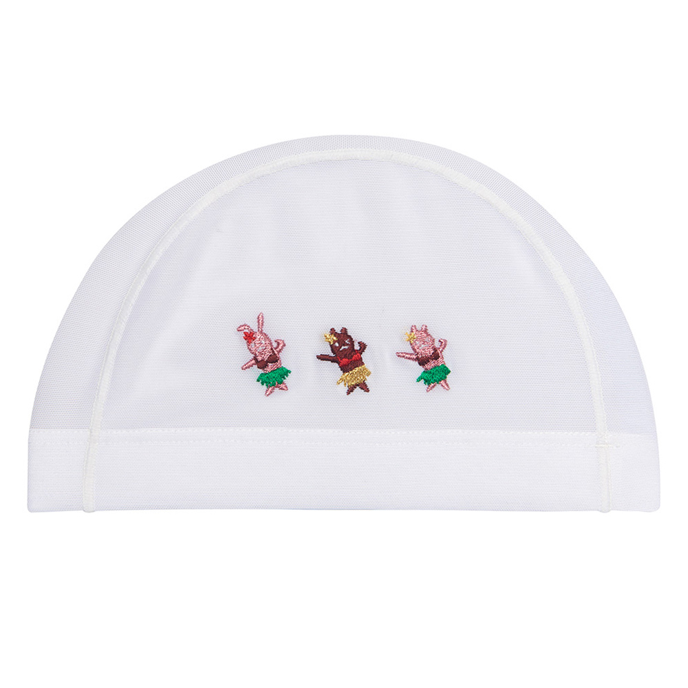 Yorehiho Mesh Swim Cap white