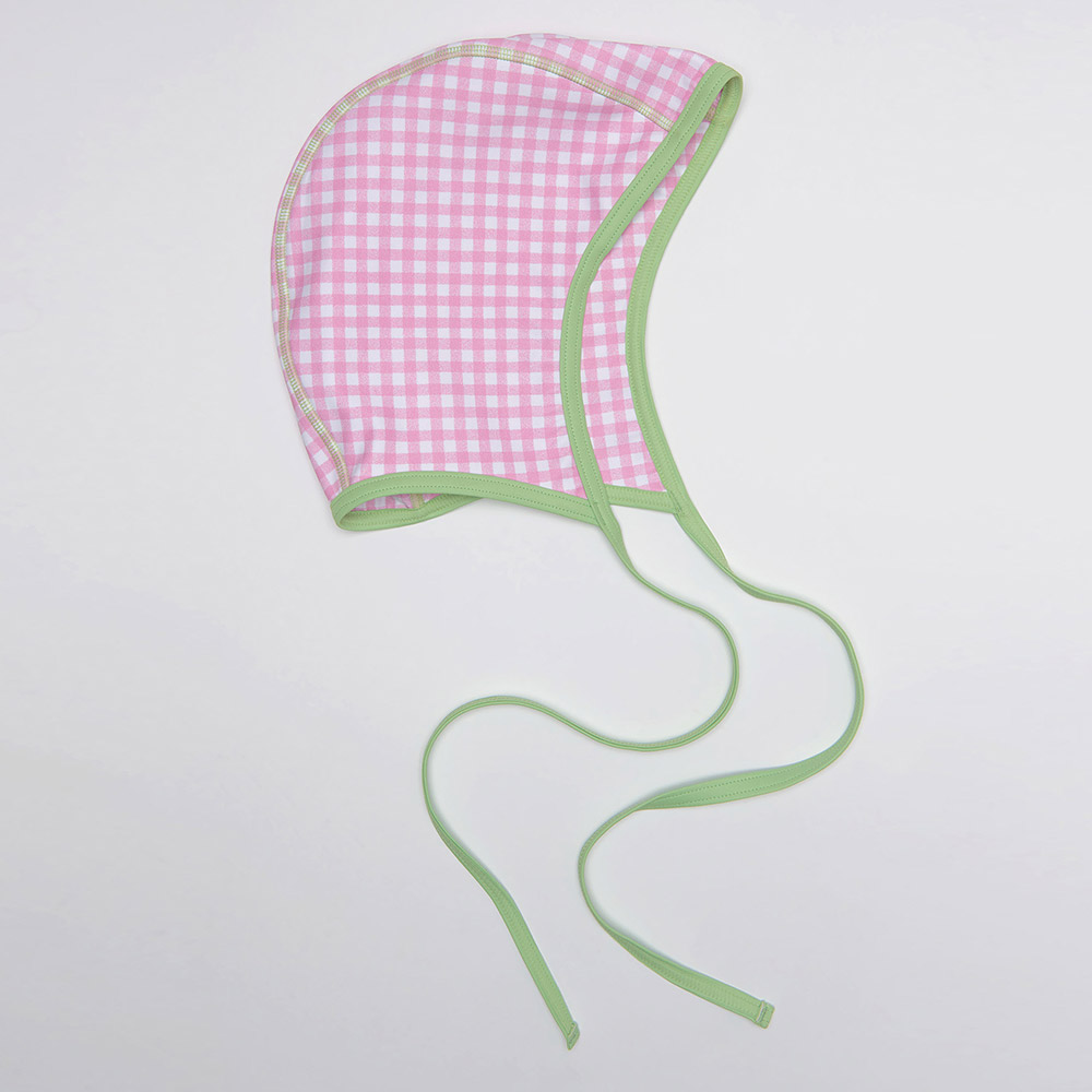 HOOG perfume Classic fabric Swim Cap Pink gingham ribbon [AWC0096] 디테일