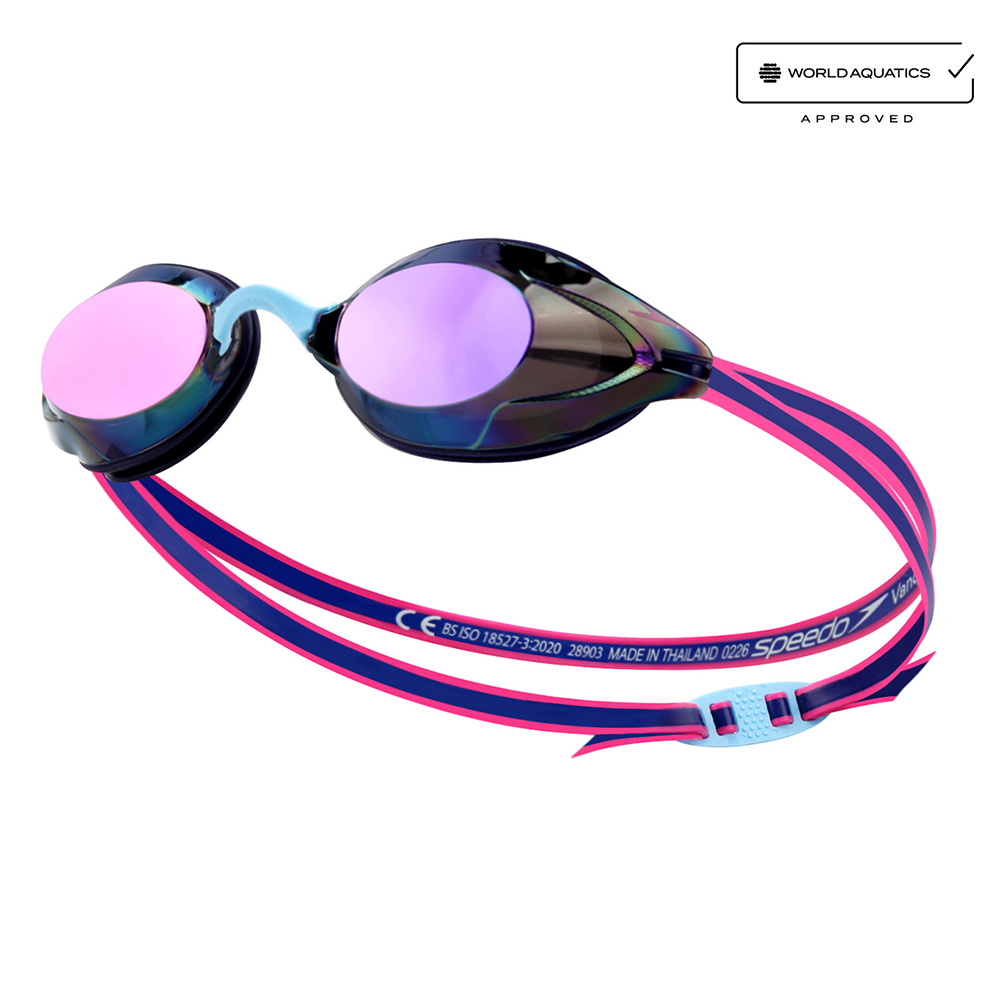 SPEEDO Vanquisher 3.0 Mirrored Goggles Purple [8-004734002 World Aquatics Approved] 상품컷