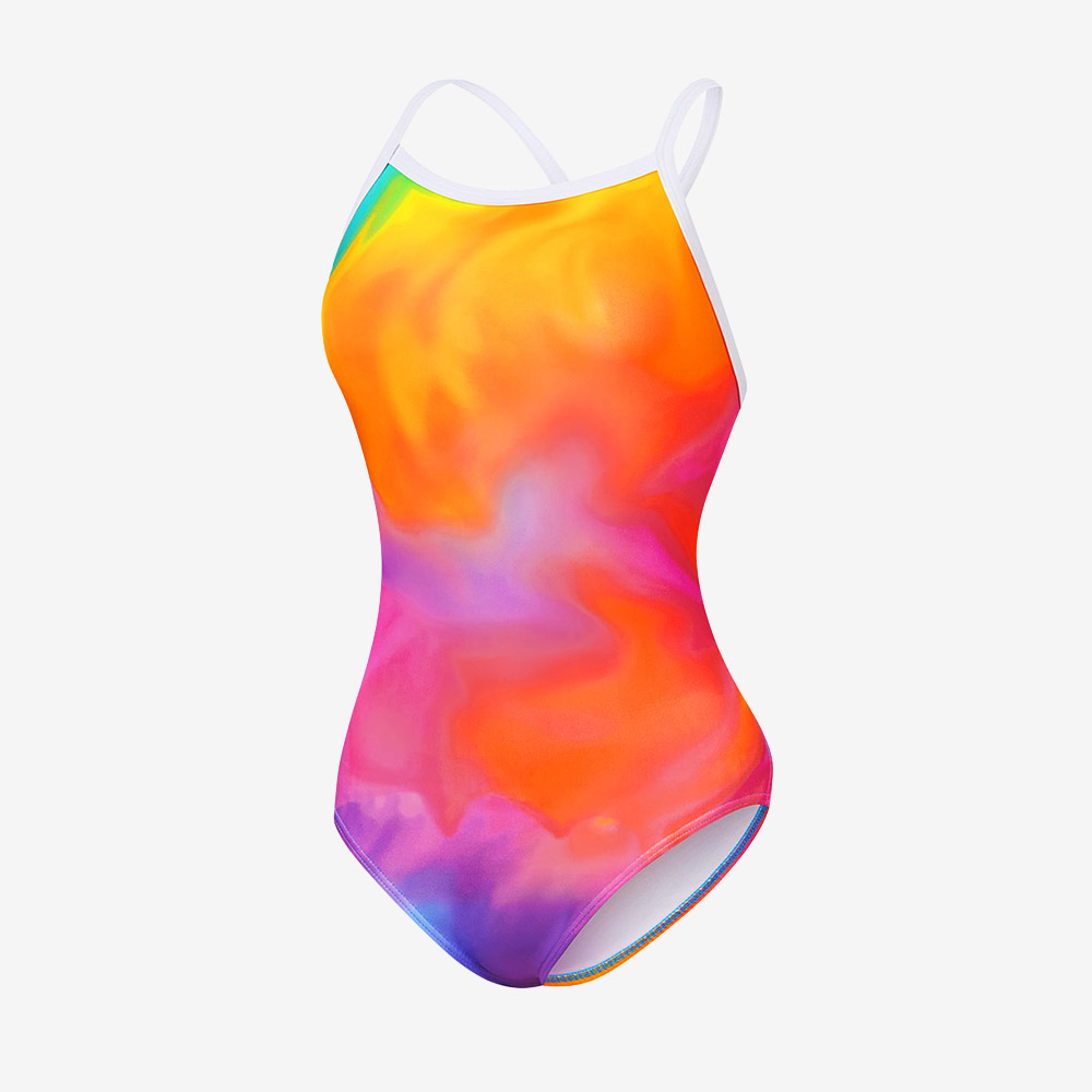 SENTI Universe Drop Back Swimsuit Low cut orange [WSL-26918 Women's ] 상품컷