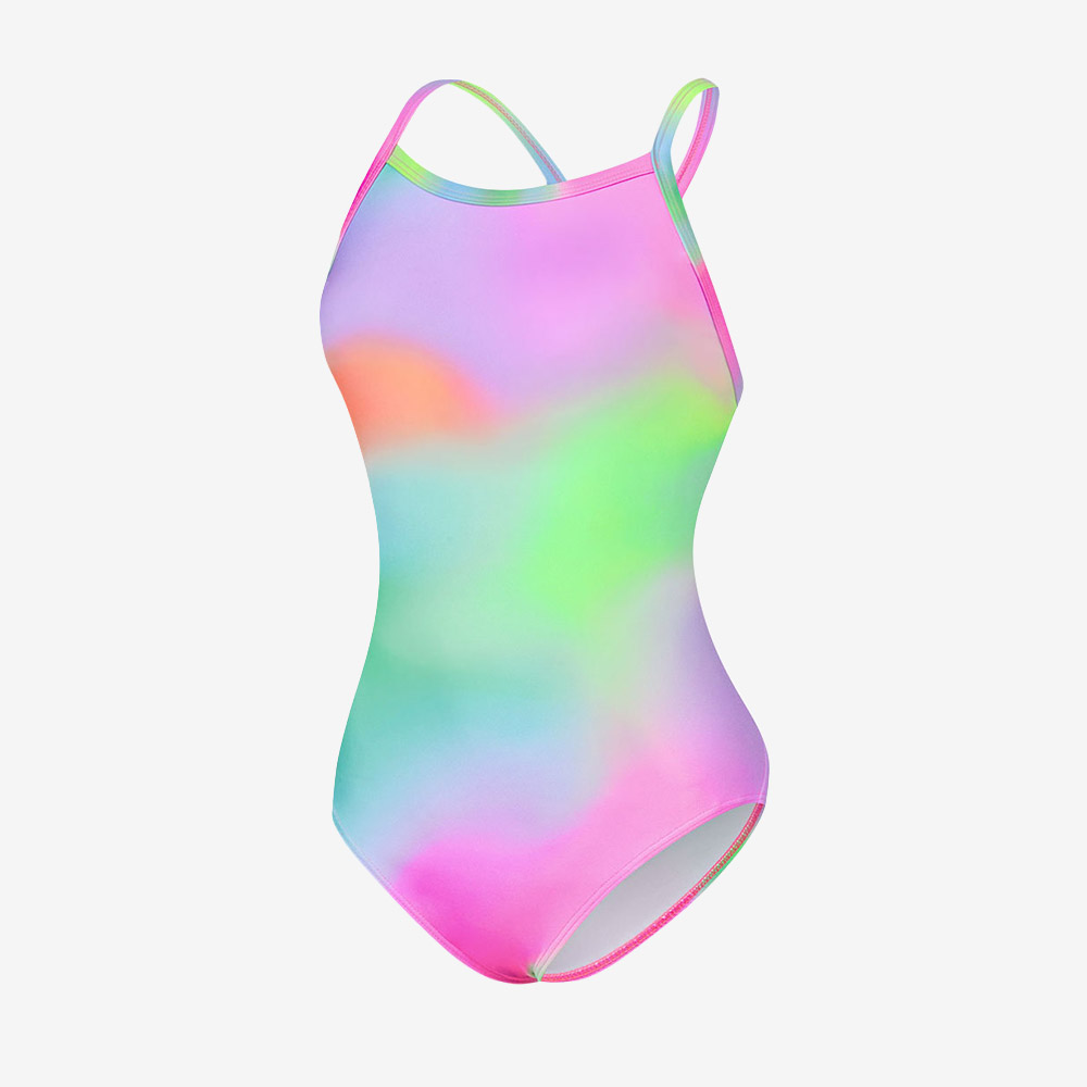 SENTI Daydream Drop Back Swimsuit Low cut Rainbow [WSL-26920 Women's ] 상품컷