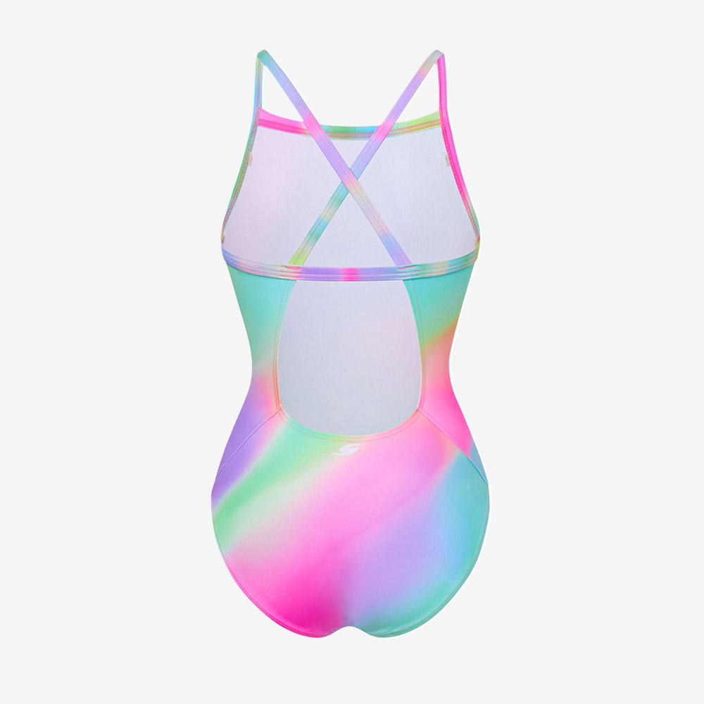 SENTI Daydream Drop Back Swimsuit Low cut Rainbow [WSL-26920 Women's ] 디테일