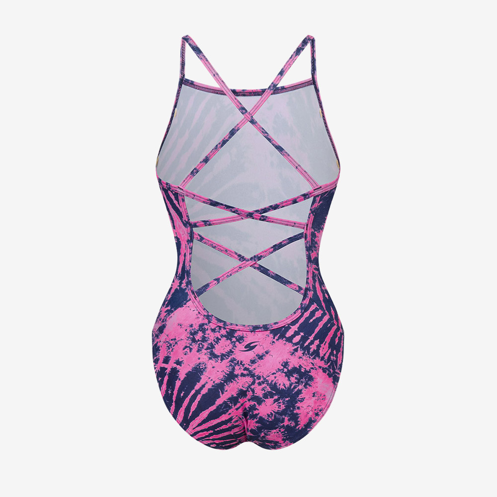 SENTI Deep Tide Double Back Swimsuit pink [WSM-26922 Women's ] 디테일