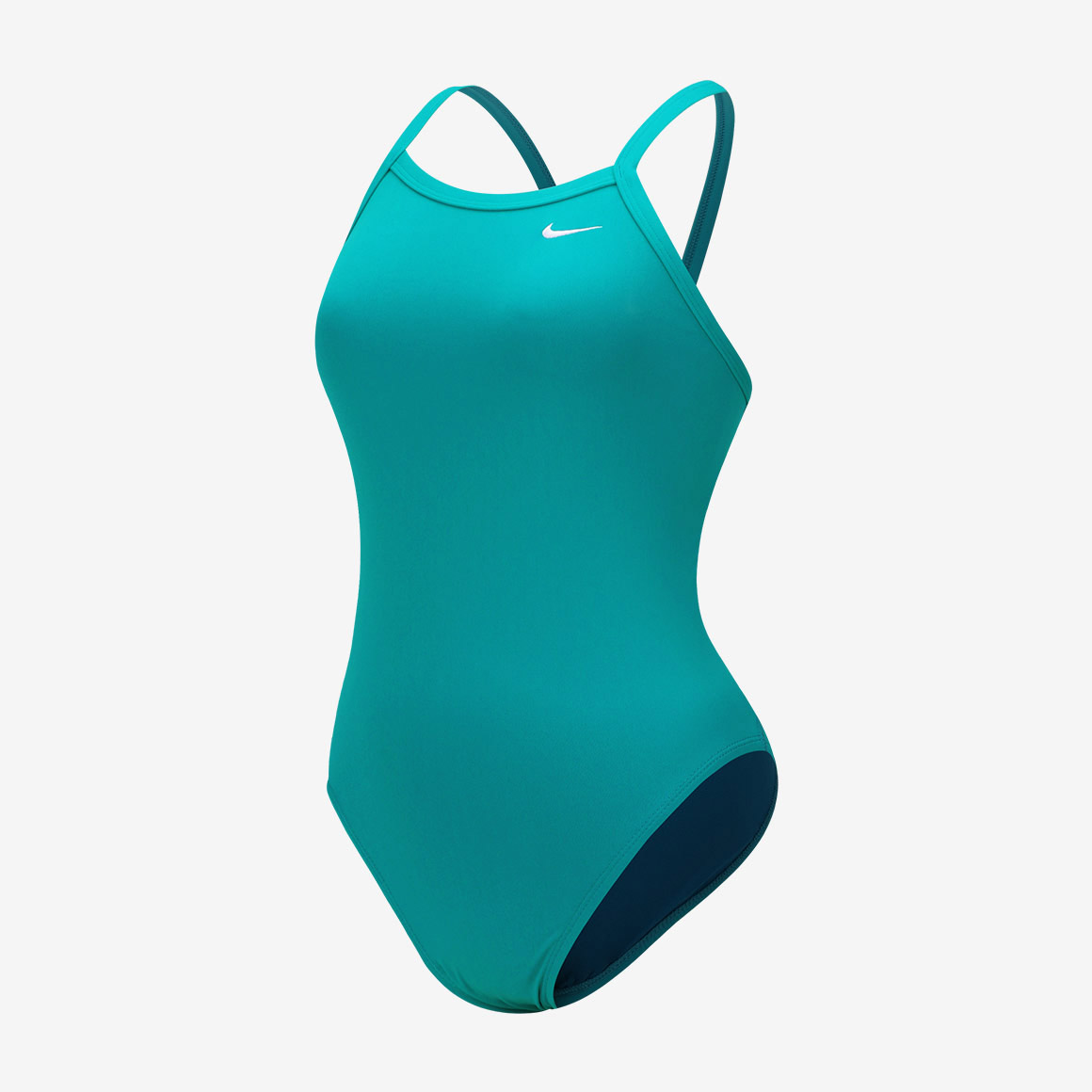 NIKE SWIM Answer Solid Racer Back Swimsuit Training energy [NESSA017-385 embroidery logo Women's ] 디테일