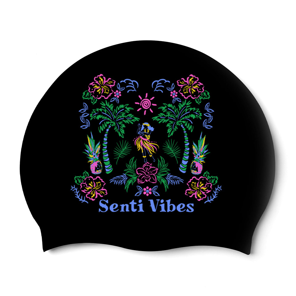 Aloha SENTI Silicone Swim Cap black