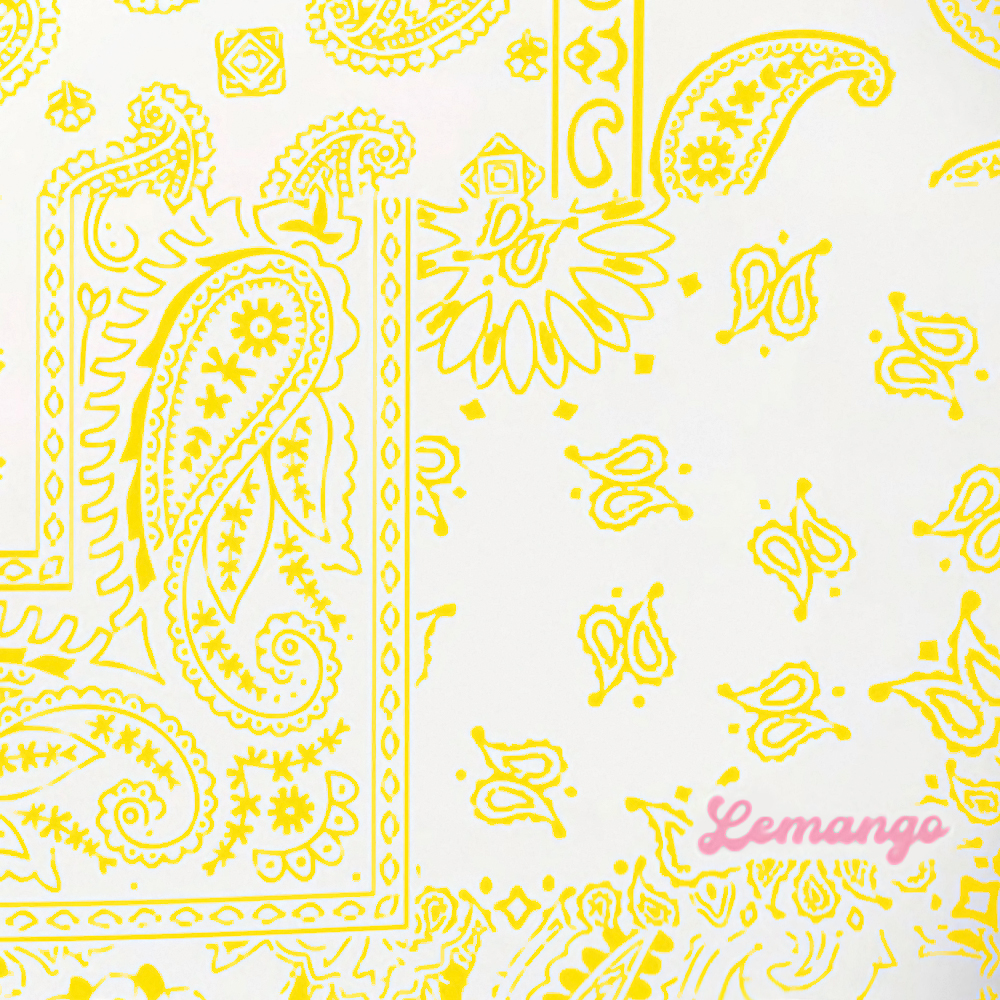 LEMANGO ethnic wave Silicone Swim Cap Yellow white [LGNSC61006710] 디테일
