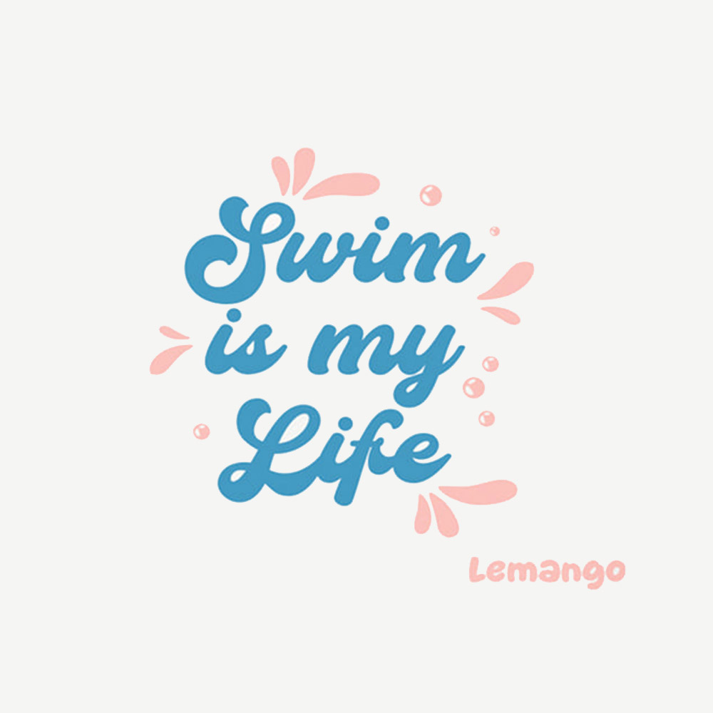 LEMANGO soda Pop Blue Silicone Swim Cap Blue white [LGNSC61006717] 디테일