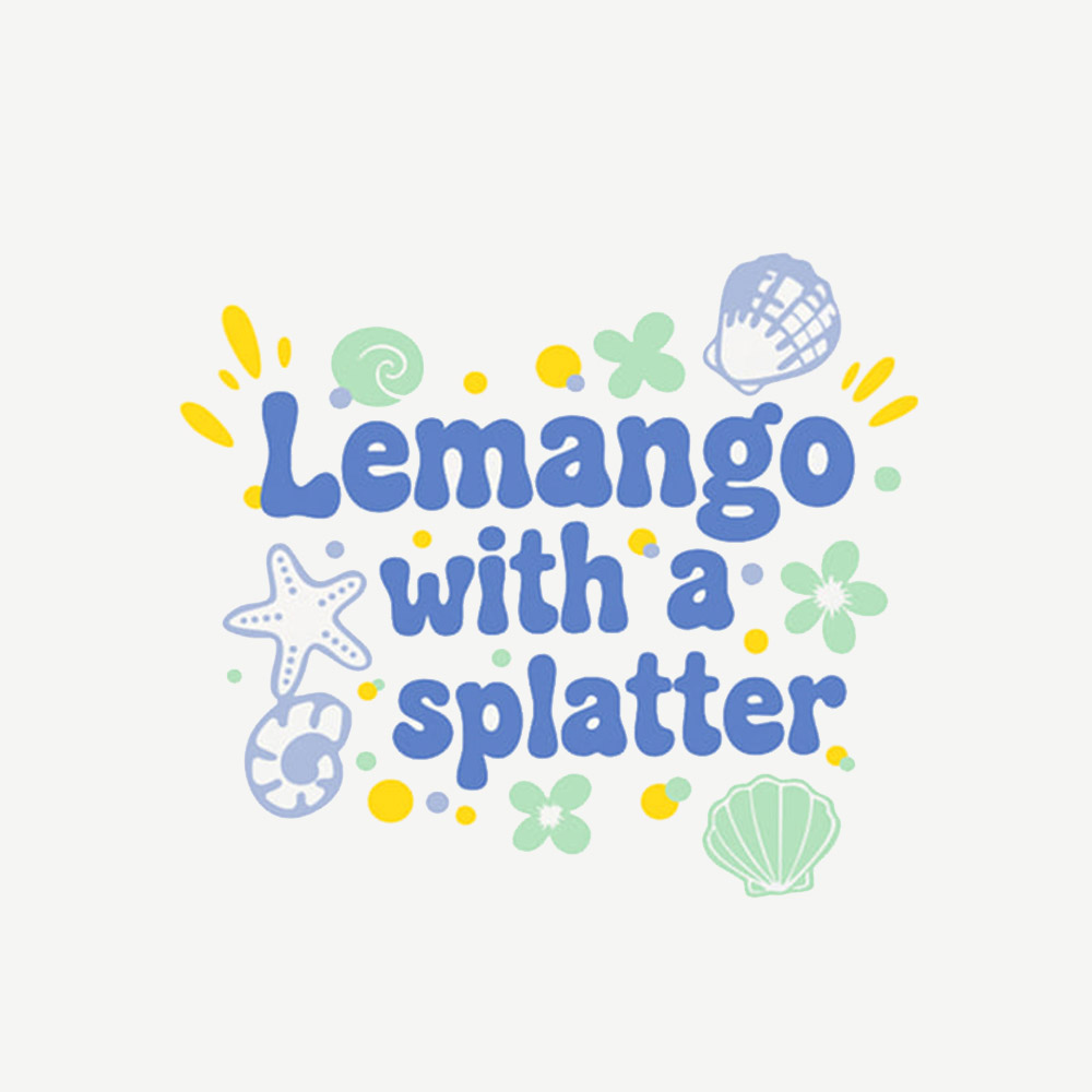 LEMANGO Bubly Splatter Silicone Swim Cap white [LGNSC61006724] 디테일