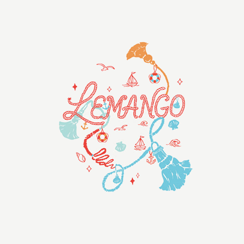 LEMANGO オーシャン スケッチ シリコン スイムキャップ ホワイト [LGNSC61006729] 디테일