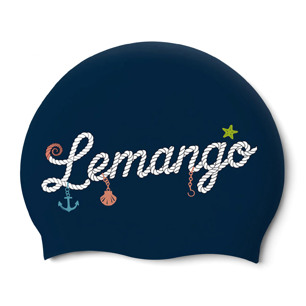 LEMANGO マリーナ ファンダント シリコン スイムキャップ ネイビー [LGNSC61006736]