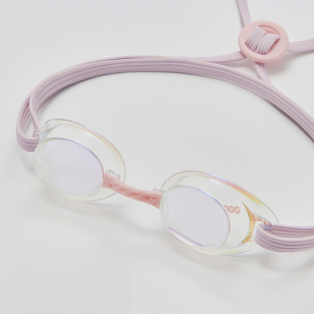 HOOG Lucy fabric Mirrored Non-Cushioned Goggles Clear Rainbow Gold Purple [LUCY-CLPU] 상품컷