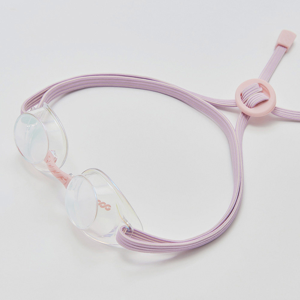 HOOG Lucy fabric Mirrored Non-Cushioned Goggles Clear Rainbow Gold Purple [LUCY-CLPU] 디테일