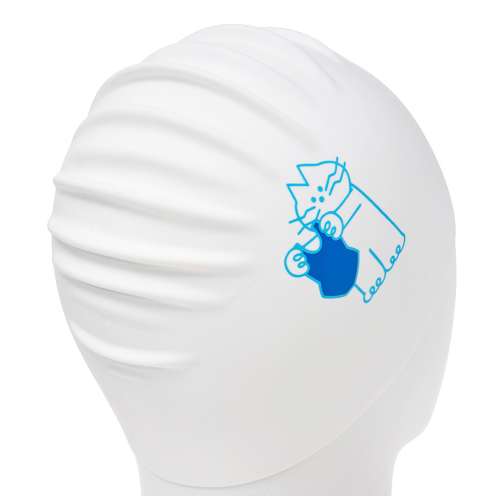 HOOG THE soft Swimsuit Silicone Swim Cap white [SSC901] 디테일