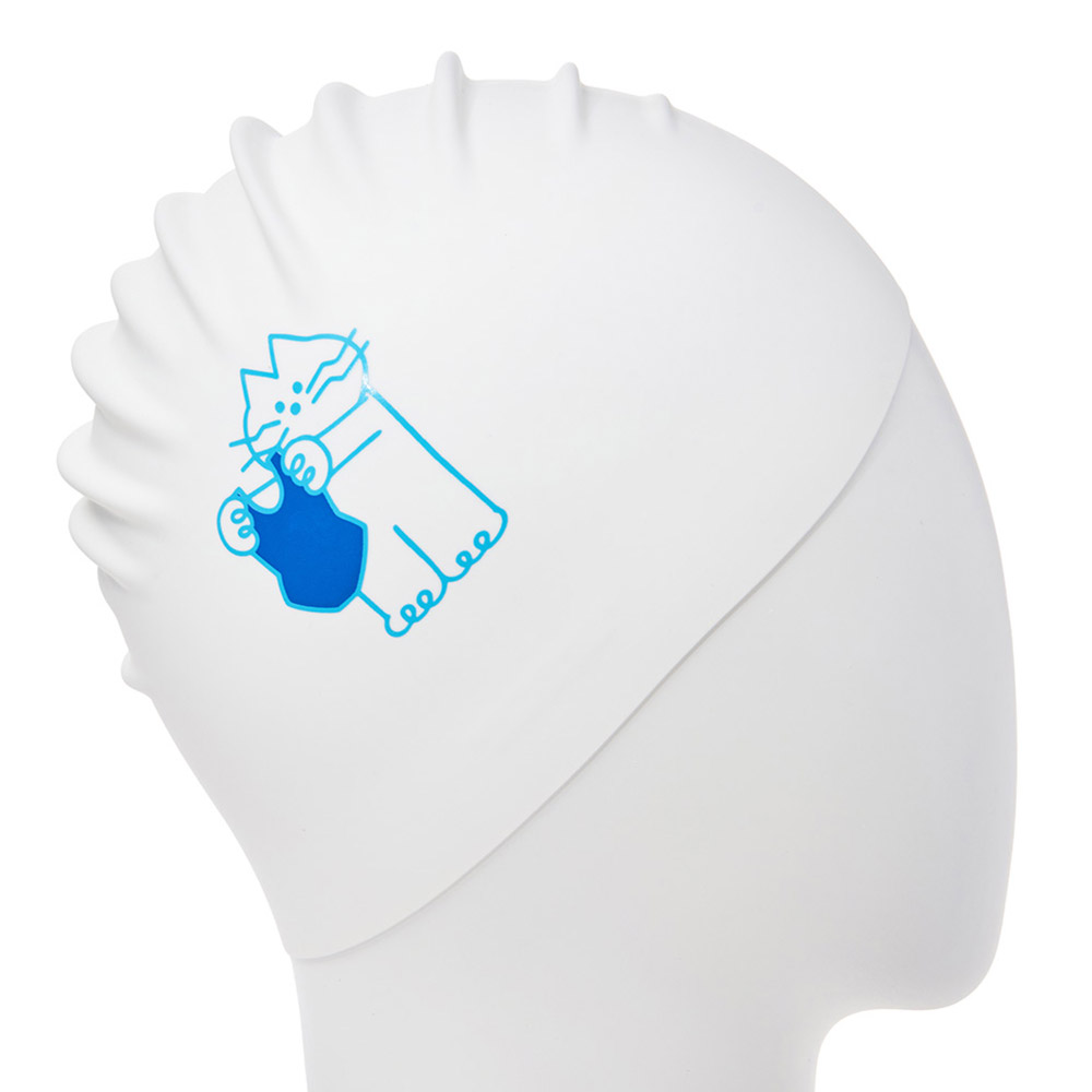 HOOG THE soft Swimsuit Silicone Swim Cap white [SSC901] 디테일