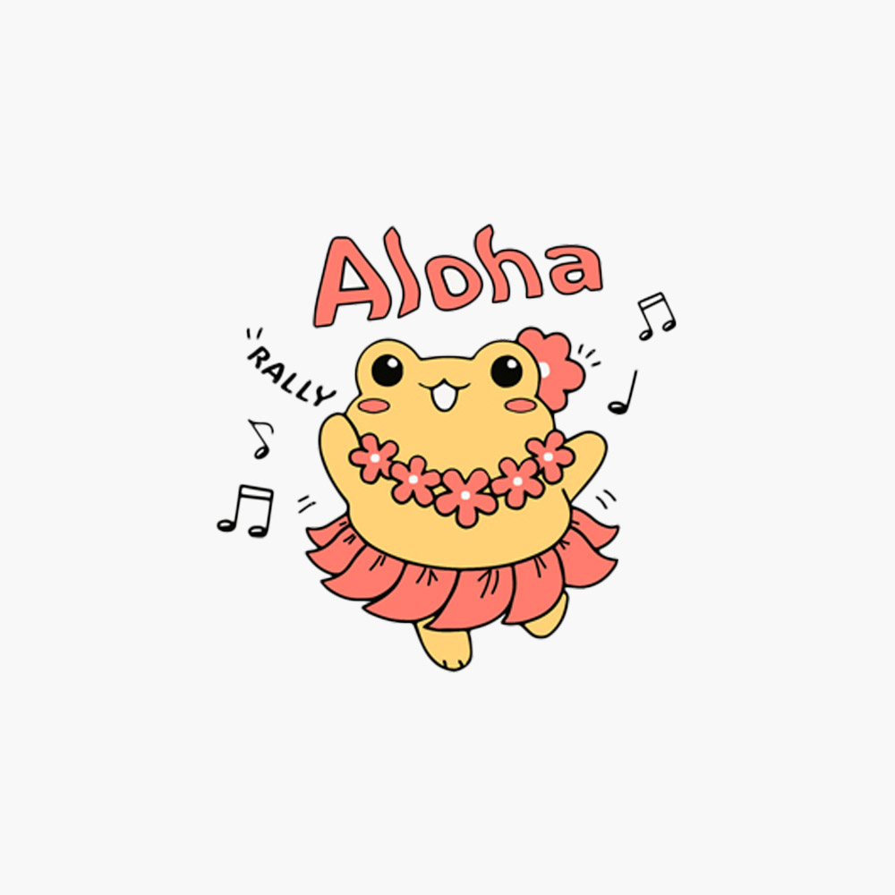 Aloha Silicone Swim Cap Yellow