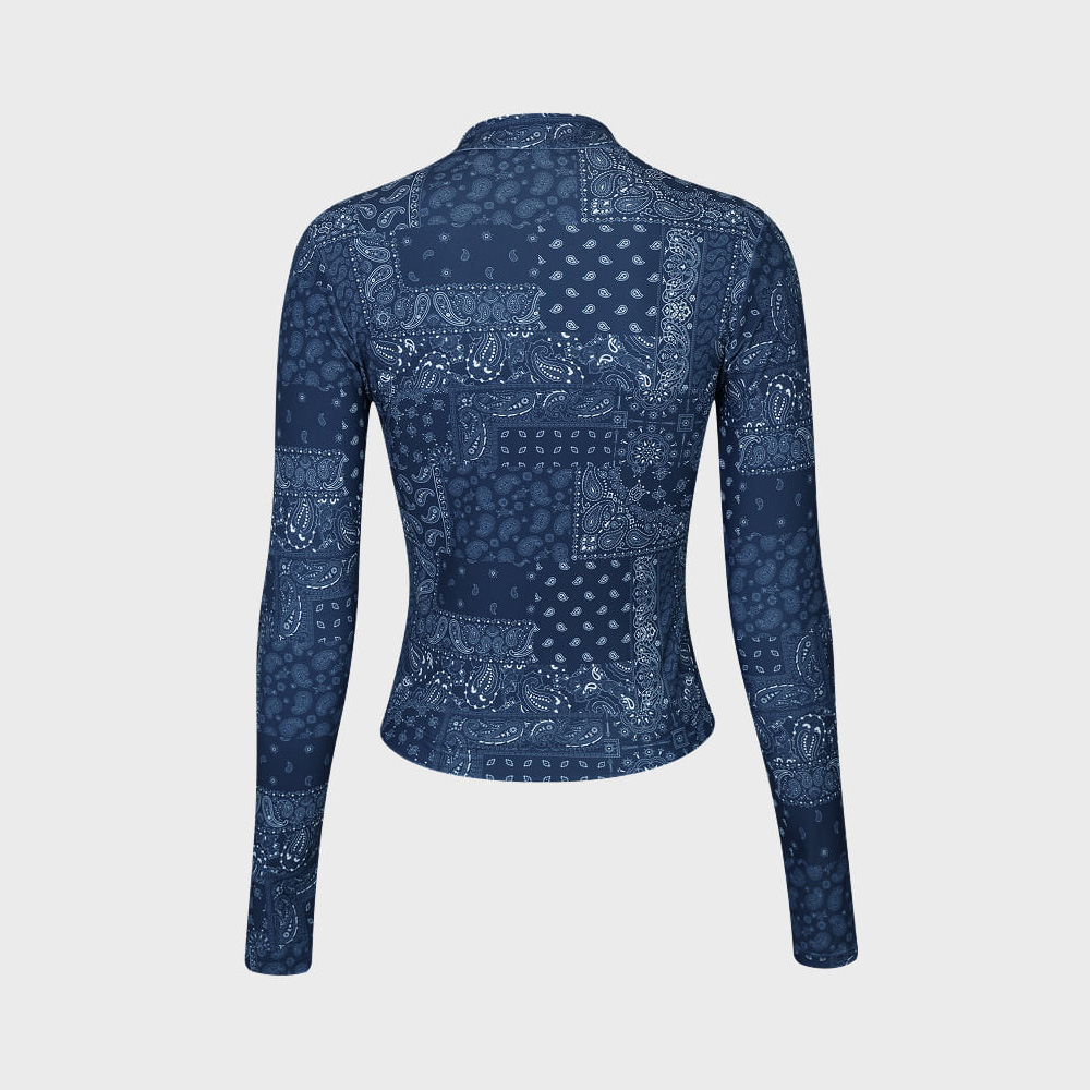 LEMANGO Paisley rash guard Navy [LSWRG63296323 Women's Beachwear] 디테일
