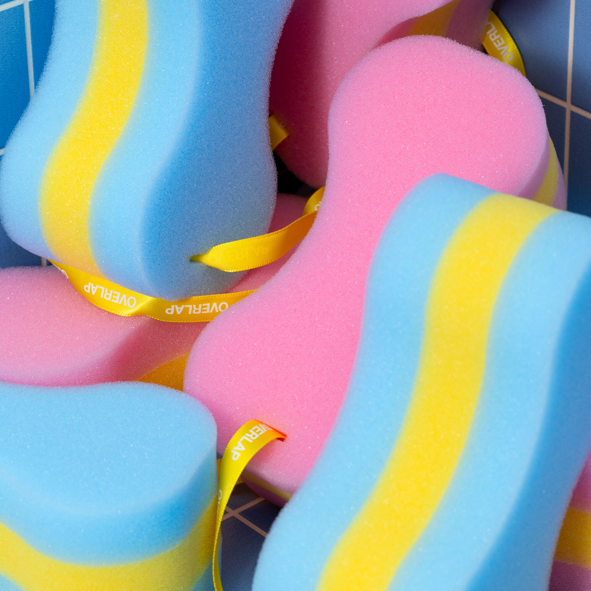 水泳用プルブイ シャワー スポンジ セット ピンクブルー