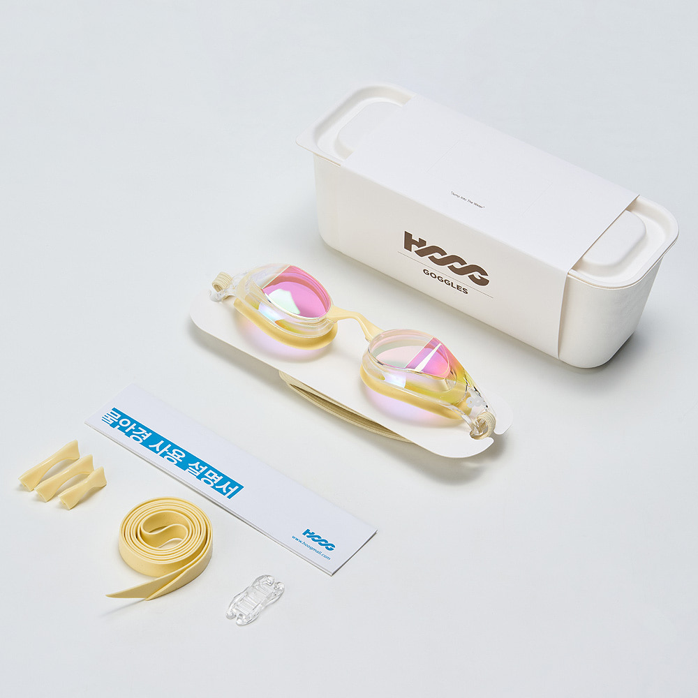 HOOG Dali Mirrored Goggles White Clear Butter [DALI (WHBT)] 디테일
