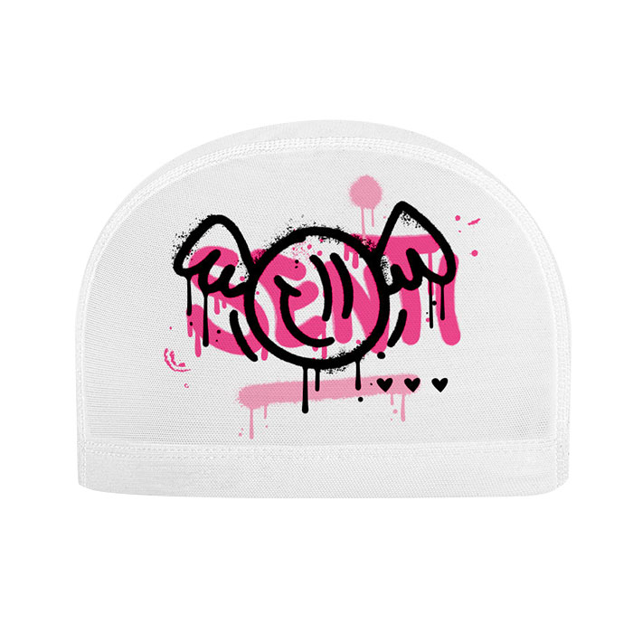 SENTI Smile Wing Mesh Swim Cap white [SC-M607] 디테일