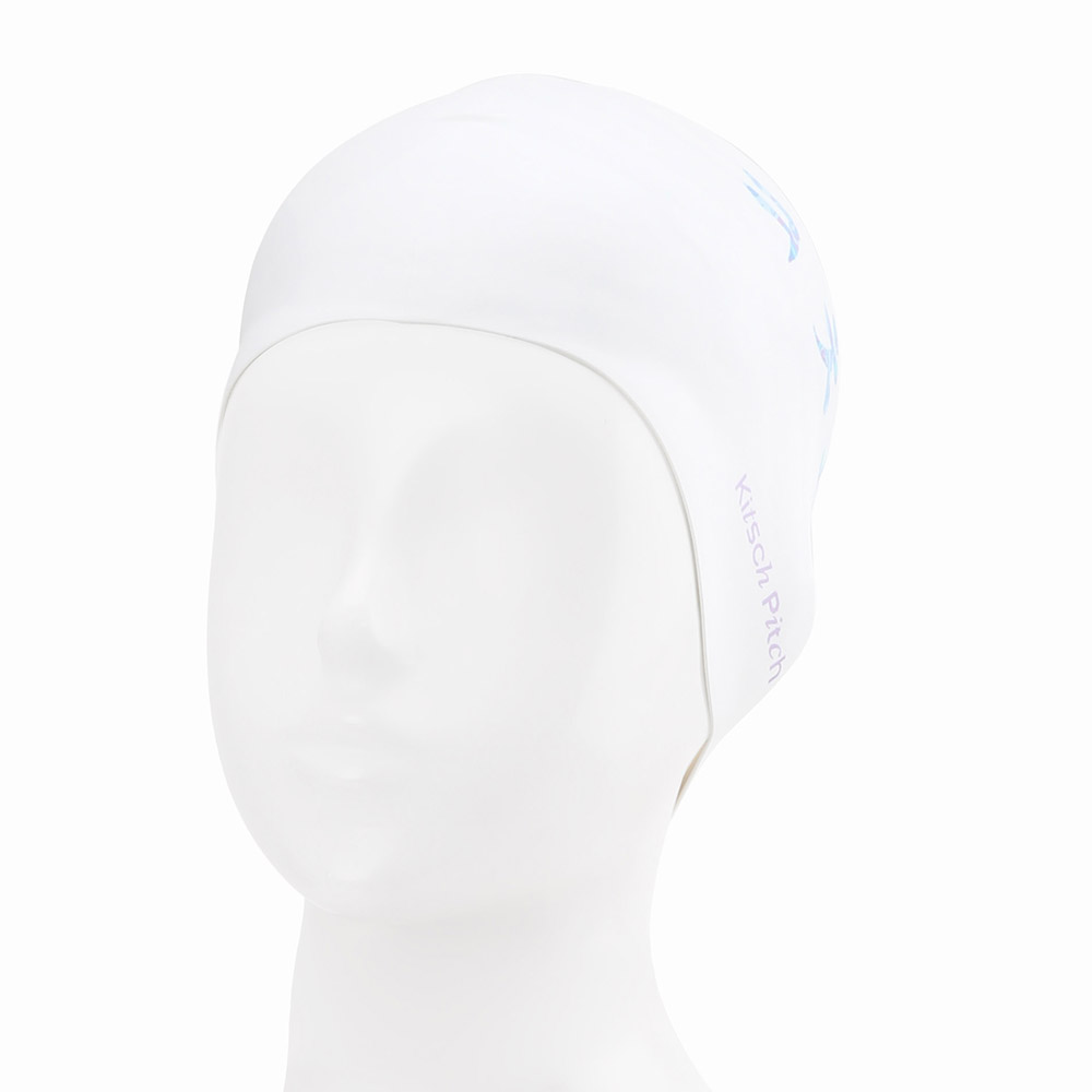 KITSCH PITCH ㅋㅊㅍㅊ Silicone Swim Cap white [KG3USC007] 디테일