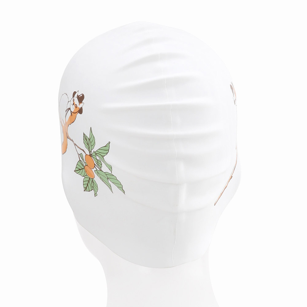 KITSCH PITCH Gamdo-ryeong Silicone Swim Cap white [KG3USC011] 디테일