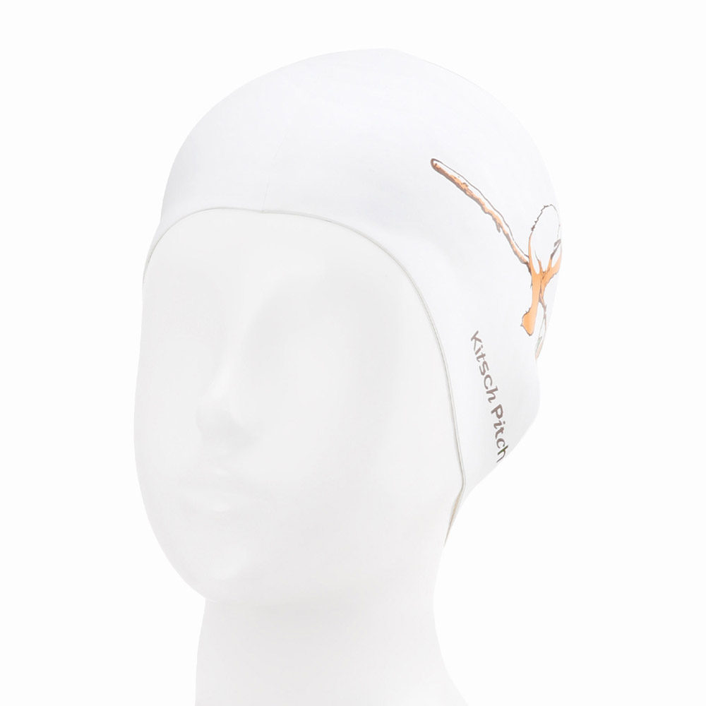 KITSCH PITCH Gamdo-ryeong Silicone Swim Cap white [KG3USC011] 디테일