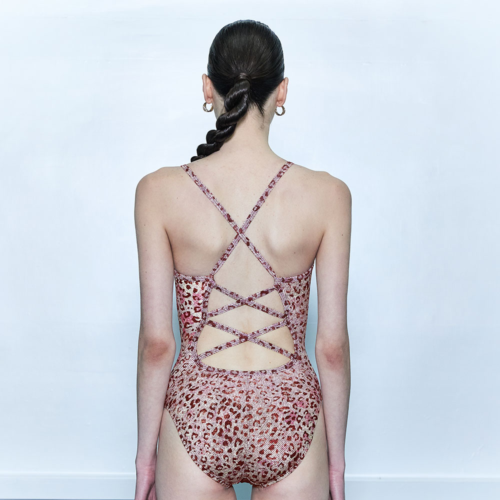 SWAVE Sweet Cardamom Ballet Back Swimsuit Compression pink [SG3LST006 Women's] 디테일