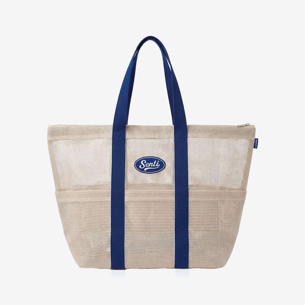 SENTI Multi Mesh tote bag ivory [SB-704(IV) Swim bag] 디테일