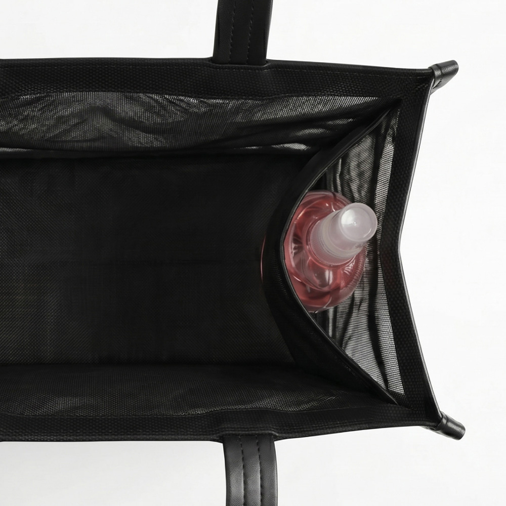 LEMANGO Clear Mesh Swim Cap bag black [LGWBG70006405] 디테일