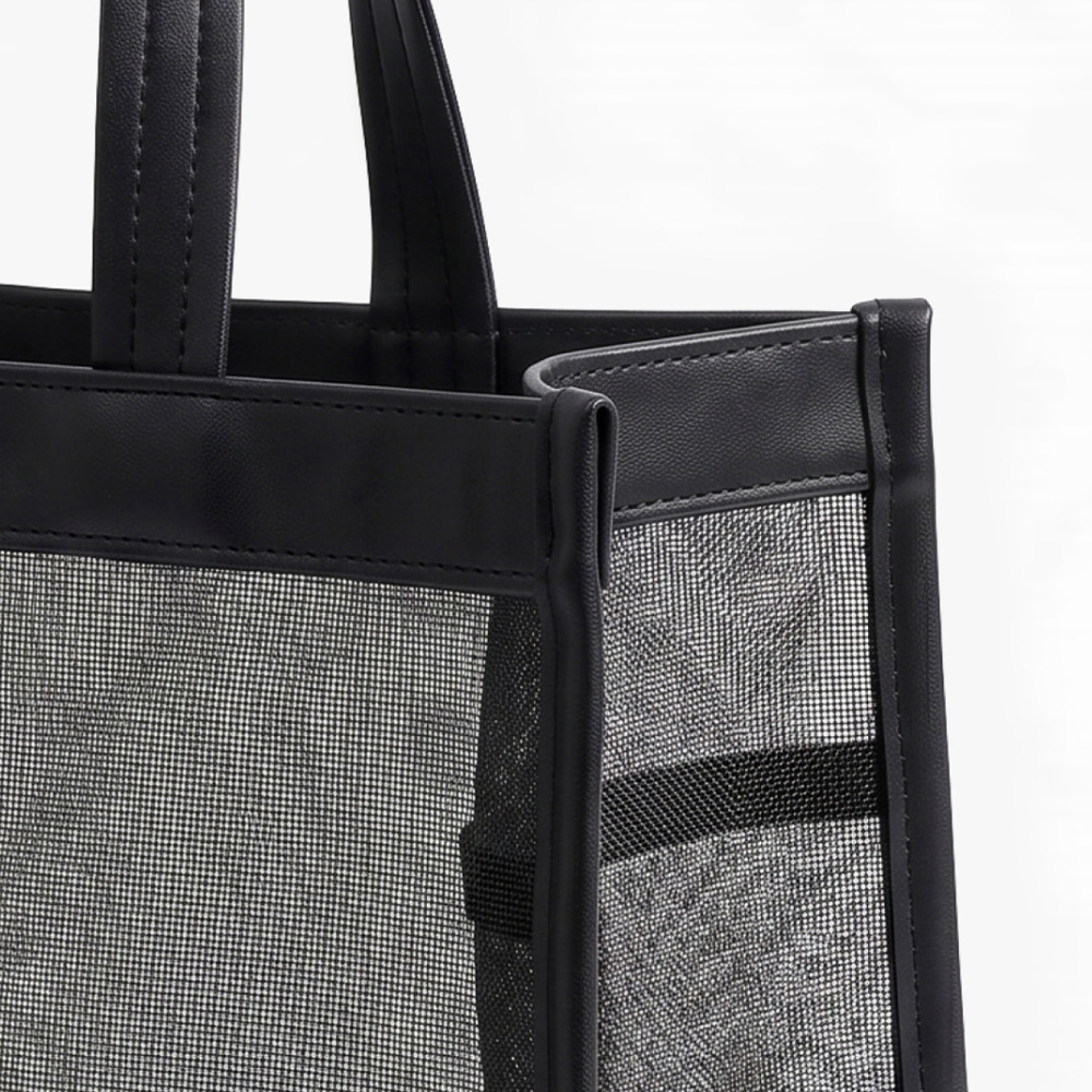 LEMANGO Clear Mesh Swim Cap bag black [LGWBG70006405] 디테일