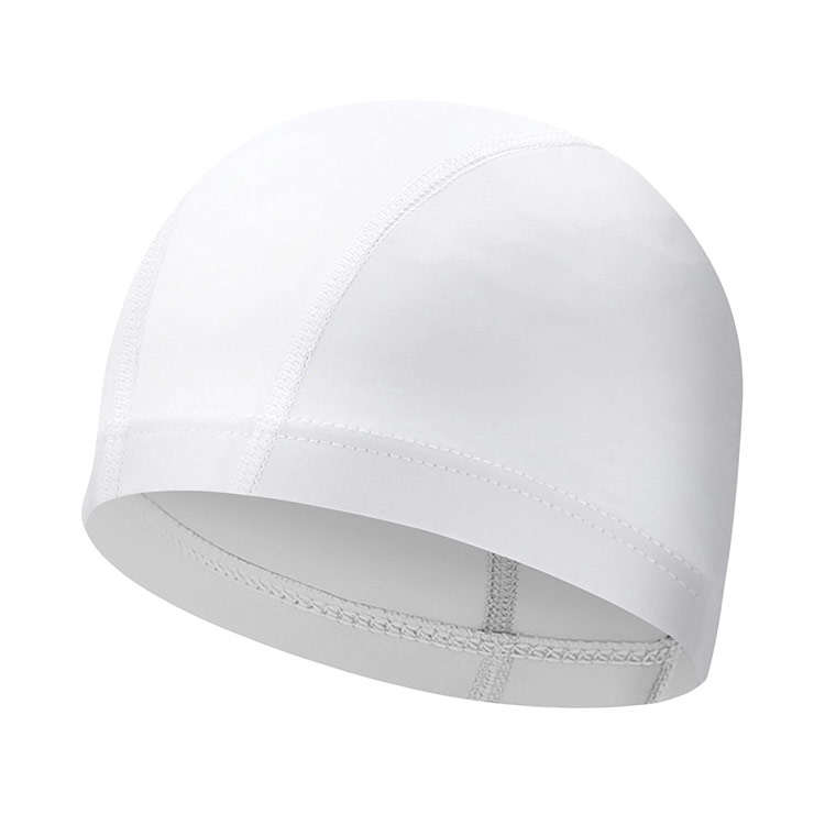 GANASWIM Plain Spandex Swim Cap White