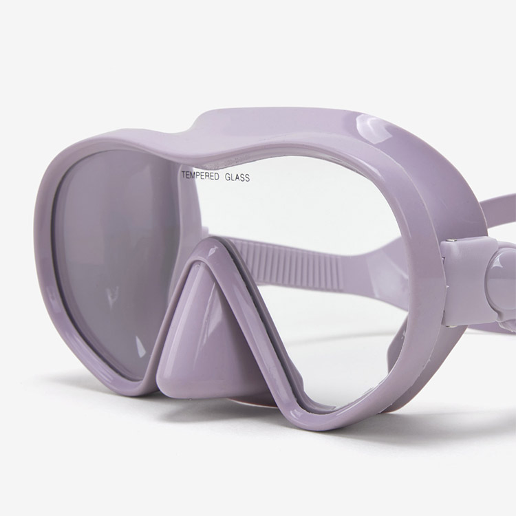 Clear Swim Snorkel Mask パープル