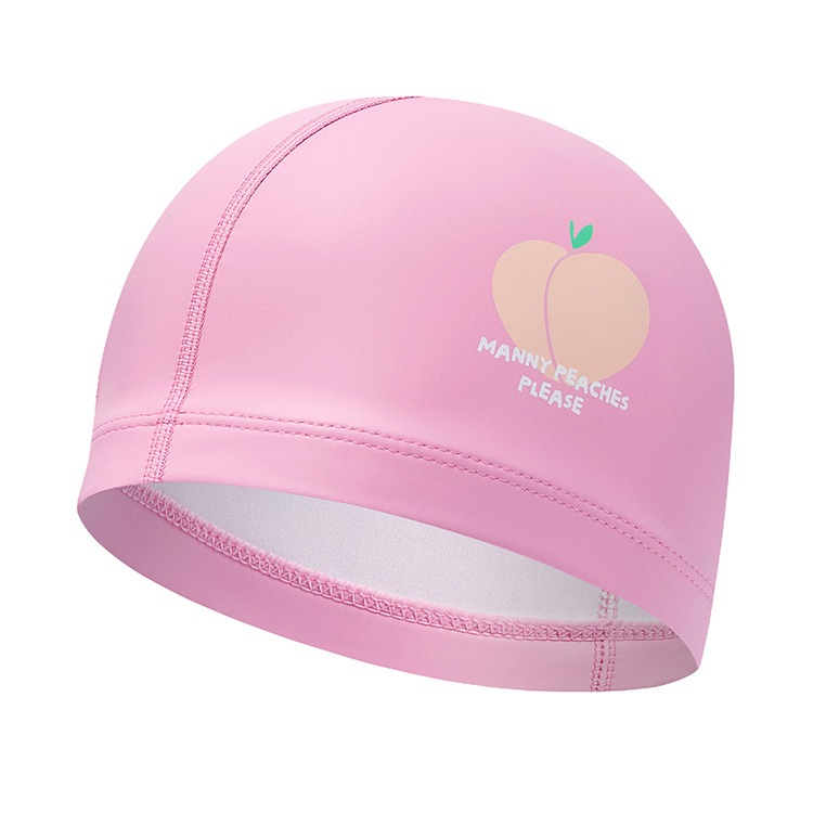 RALLY Kids Peach PU Coated Swim Cap Pink PRKC917 PNK 상품컷