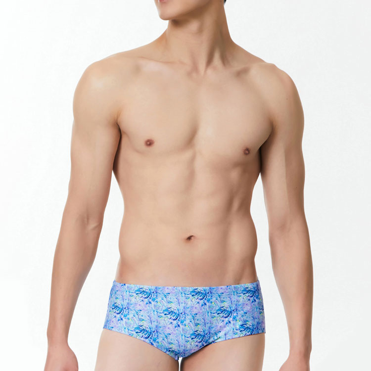 SENTI Men's Blooming Season Serenity Short Square Blue [MSP-24465 (BL)] 상품컷