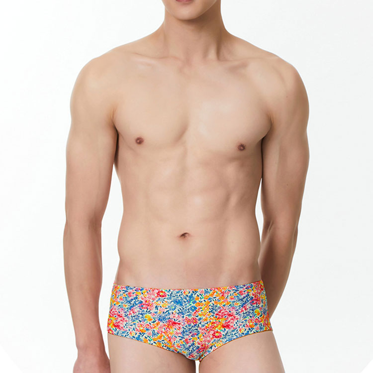 SENTI Men's Blooming Season Marigold Short Square Rainbow [MSP-24463 (RW)] 상품컷