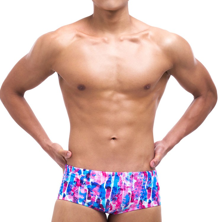 SENTI Men's New Classic Acide Square Leg Swimsuit Blue [MSP-25407]