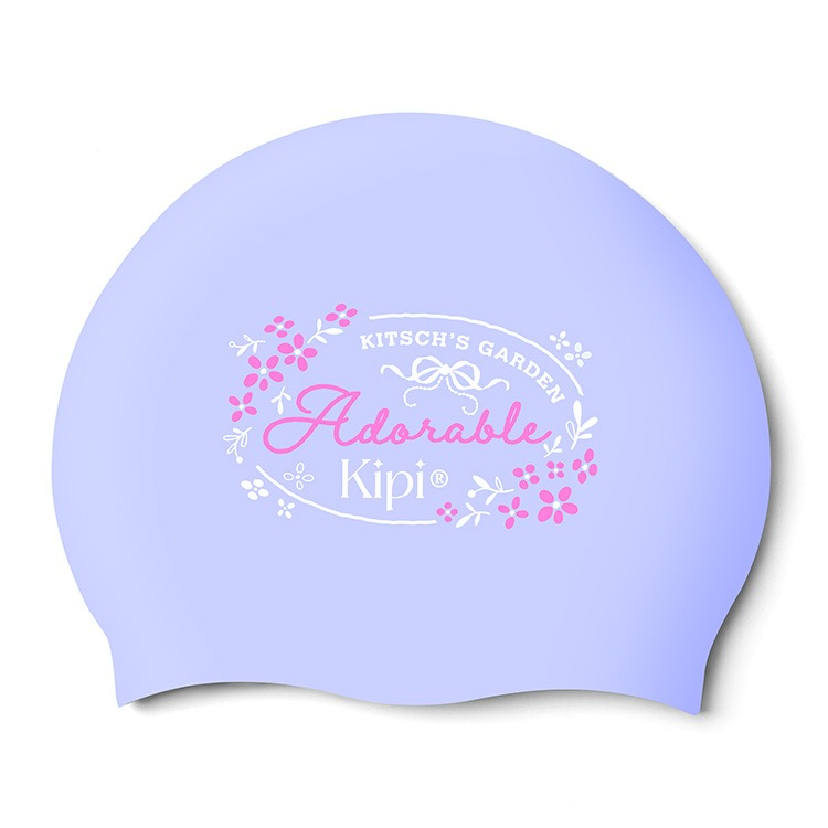 KITSCH PITCH Adorable Kitsch Party シリコン スイムキャップ フェイラベンダー [KPE1CS024 (PLV) 水泳帽] 상품컷
