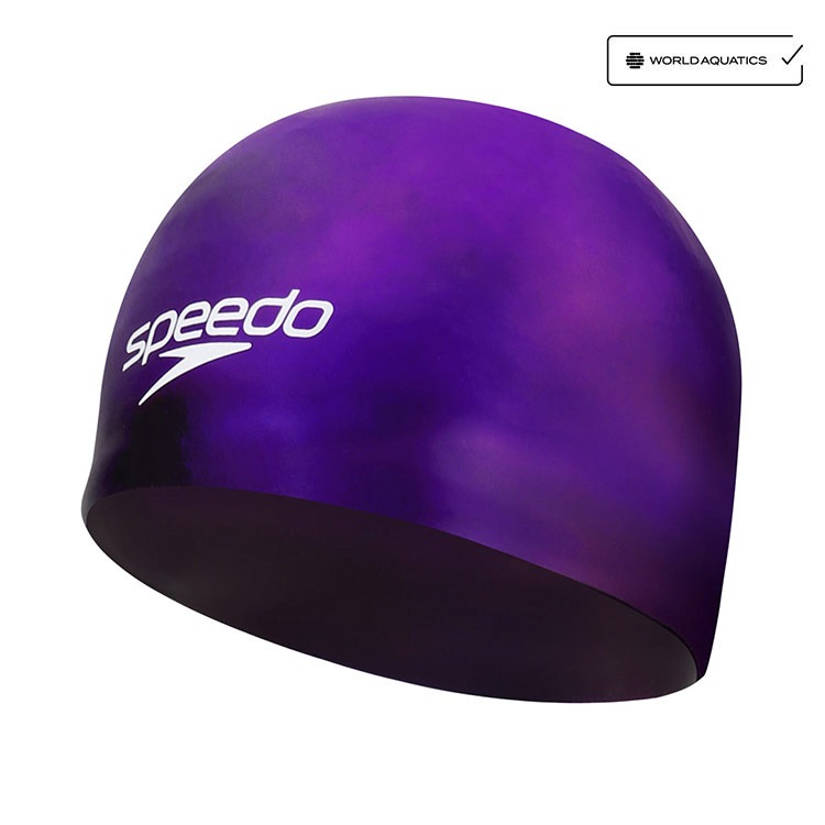 SPEEDO Fastskin Hiro シリコン スイムキャップ ダークグレー [8-00356500339 FINA認証 水泳帽] 상품컷